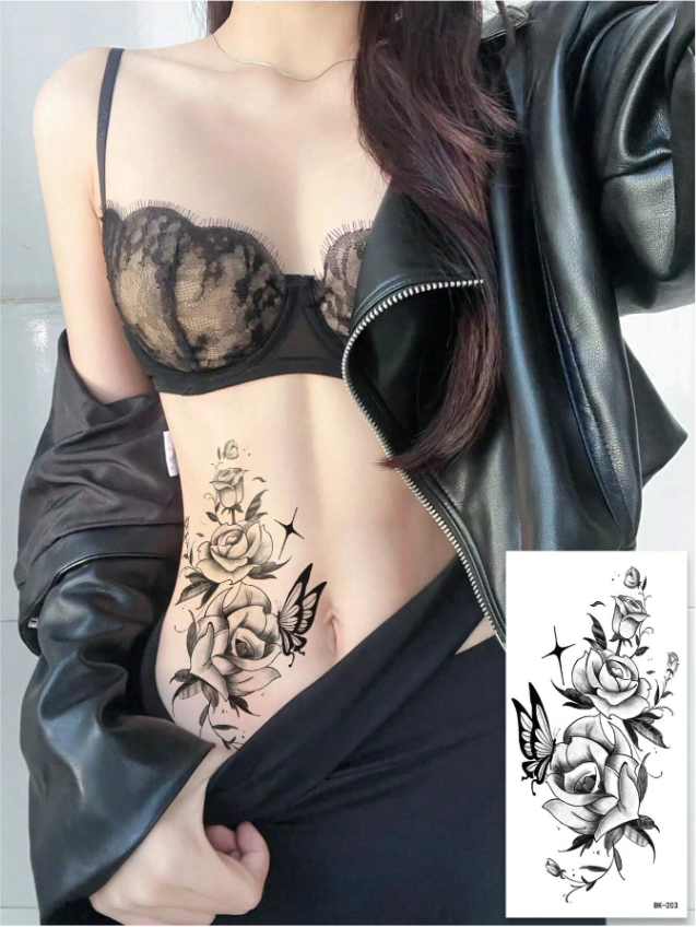 Tatouages temporaires fleuris