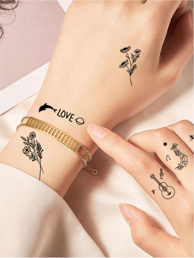 Feuillets de tatouages temporaires