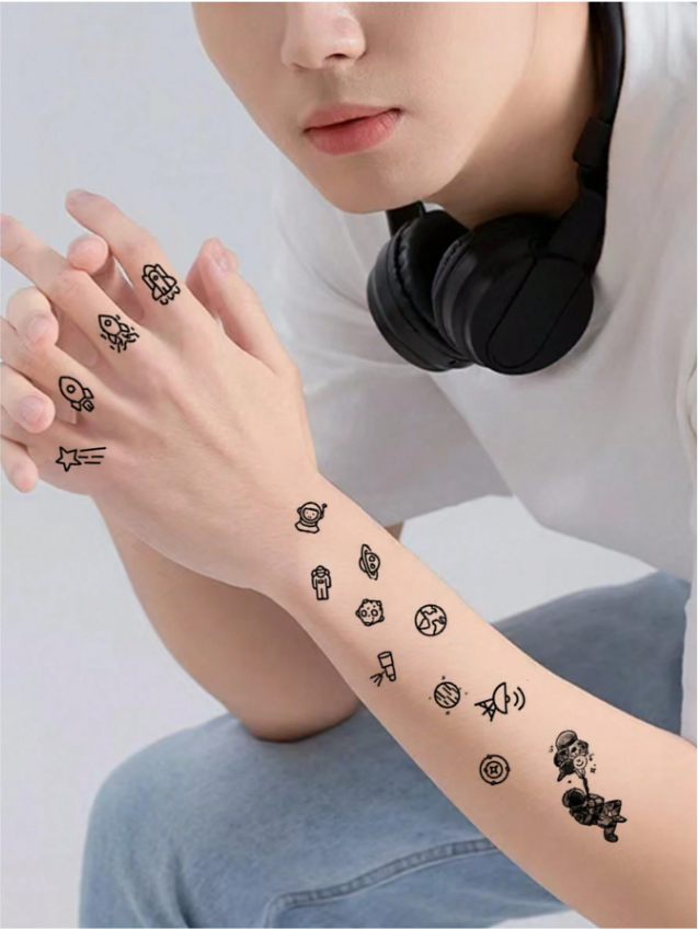 Feuillets de tatouages temporaires