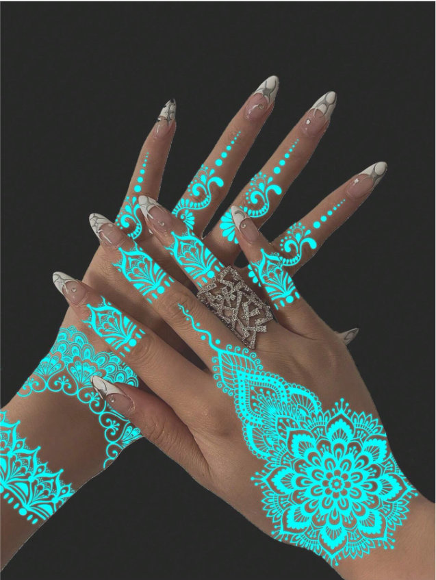 Tatouages temporaires lumineux