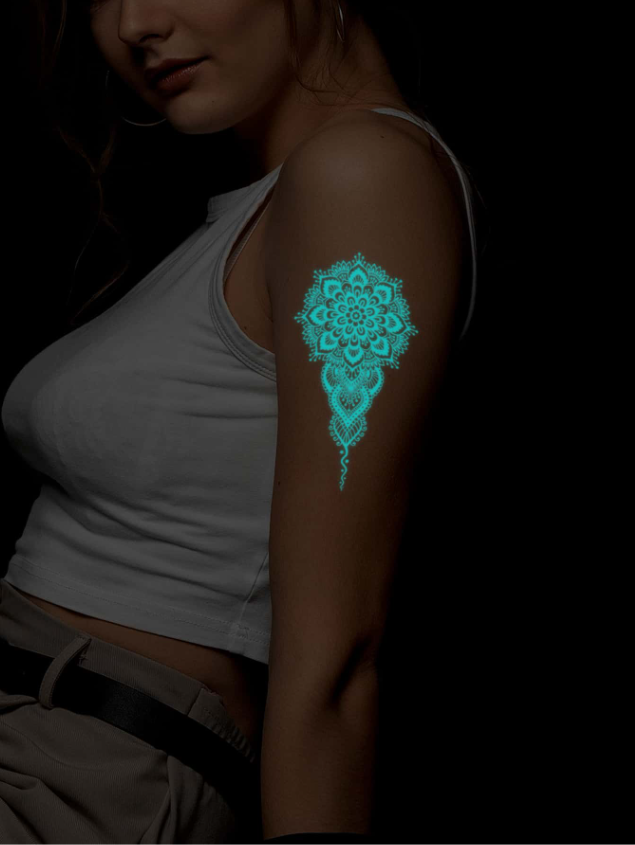 Tatouages temporaires lumineux
