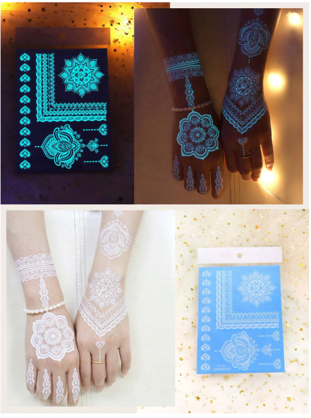 Tatouages temporaires luminescents