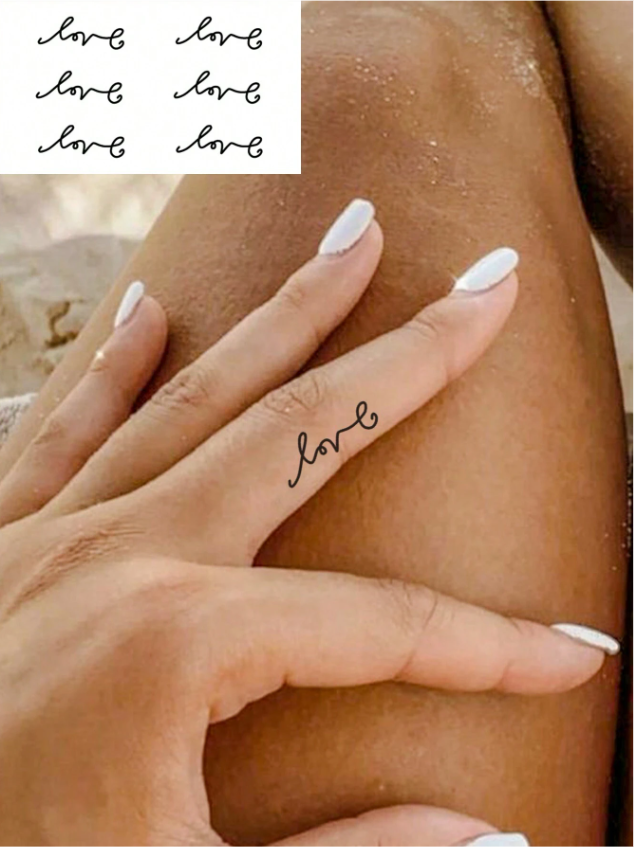 Tatouages temporaires 'Love'