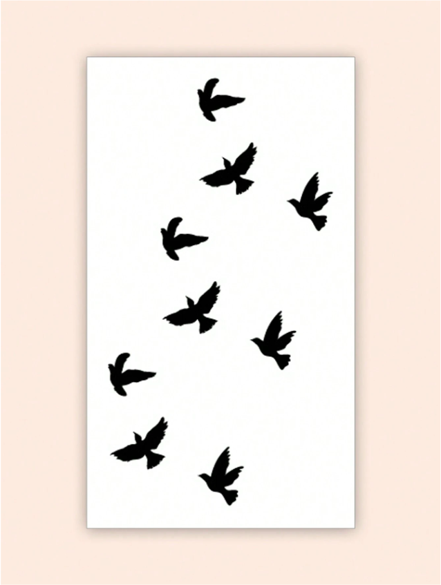 Tatouages temporaires d'oiseaux
