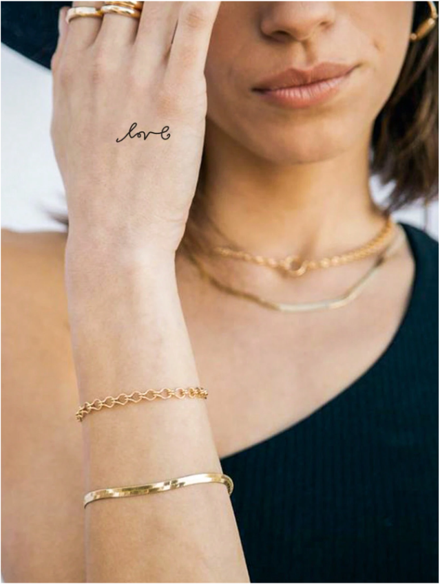 Tatouages temporaires 'Love'