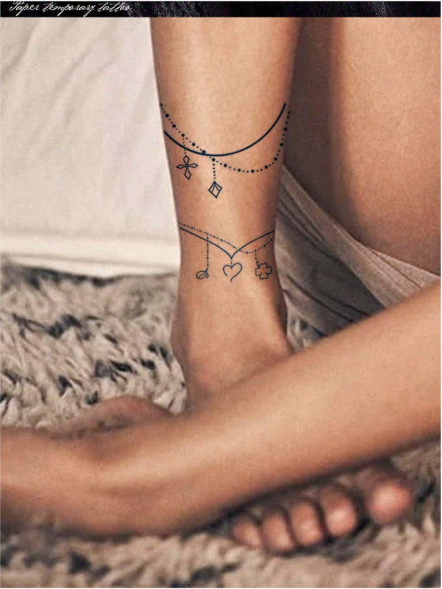 Tatouages temporaires pour la cheville