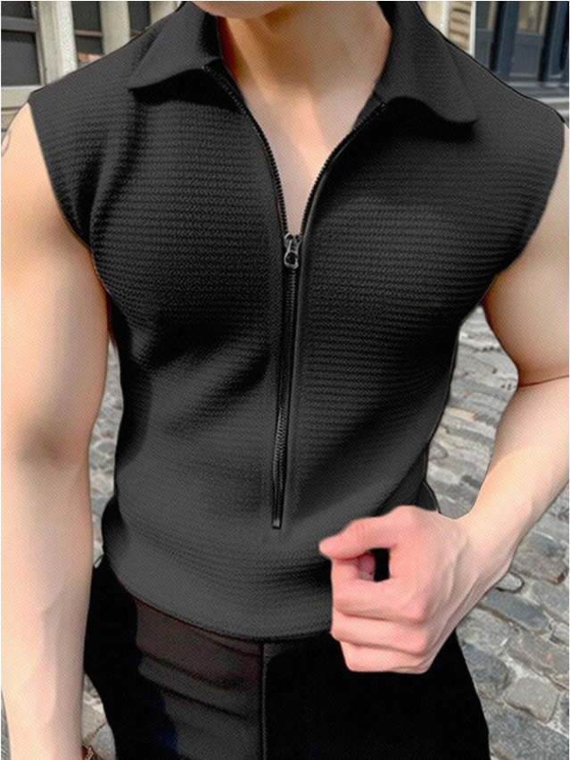 Gilet sans manches zippé