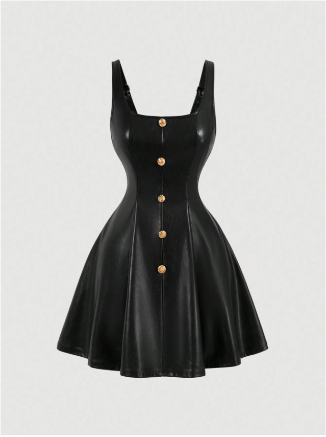 Robe en simili cuir