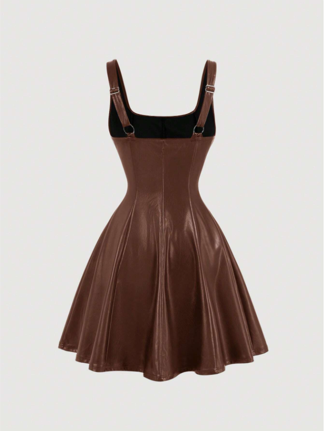 Robe en simili cuir