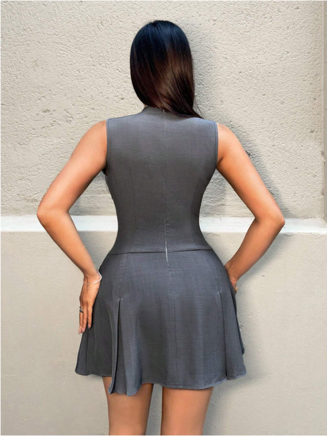 Robe grise élégante