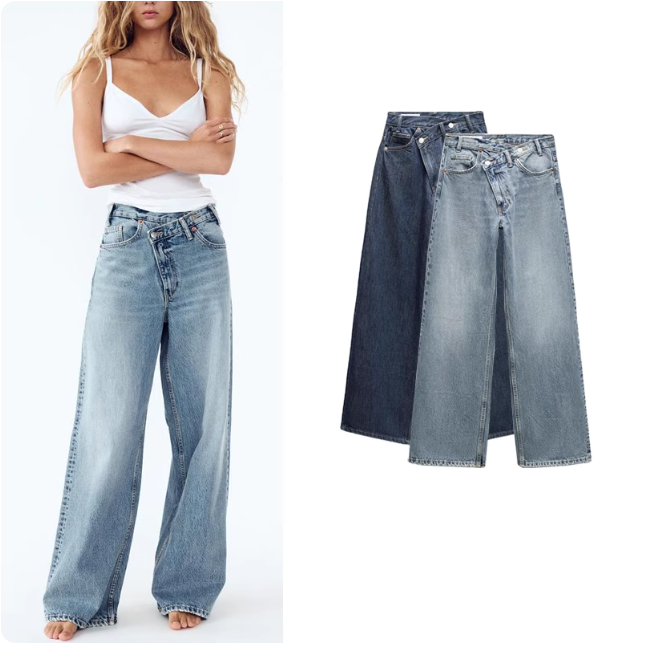 Jean large pour femme