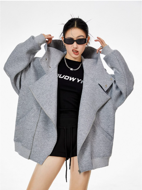 Veste oversize grise