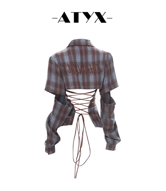 Chemise à lacets dos