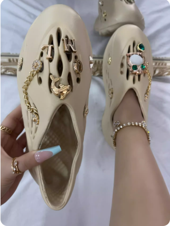 Sabots fantaisie beige