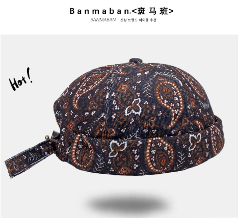 Casquette Banmaban à motif paisley