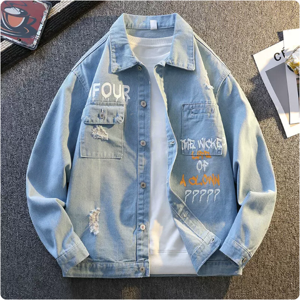 Veste en jean décontractée