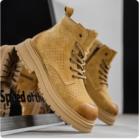 Bottes en cuir pour homme