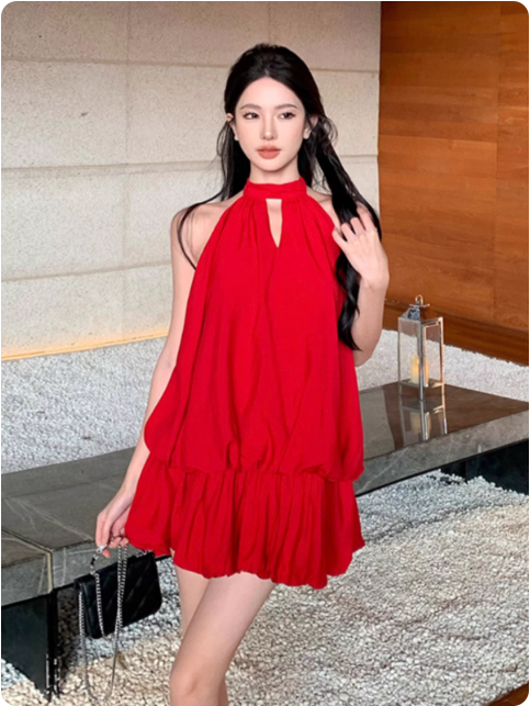 Robe rouge élégante
