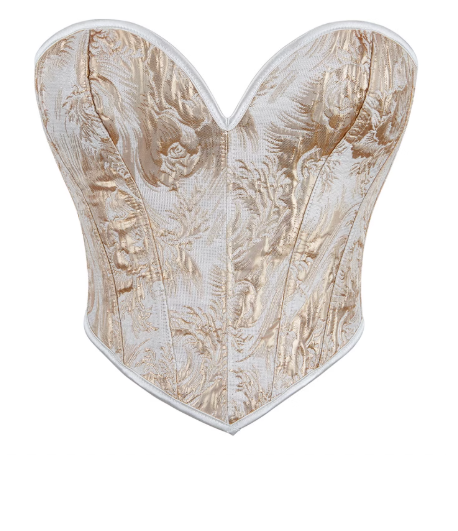 Corset brocart doré
