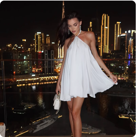 Robe blanche élégante