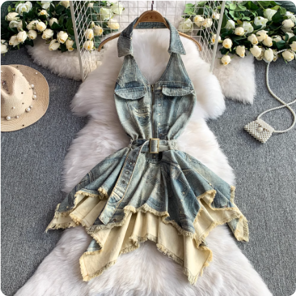 Robe en jean décontractée