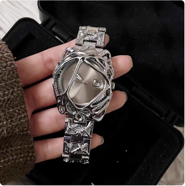 Montre-bracelet argentée
