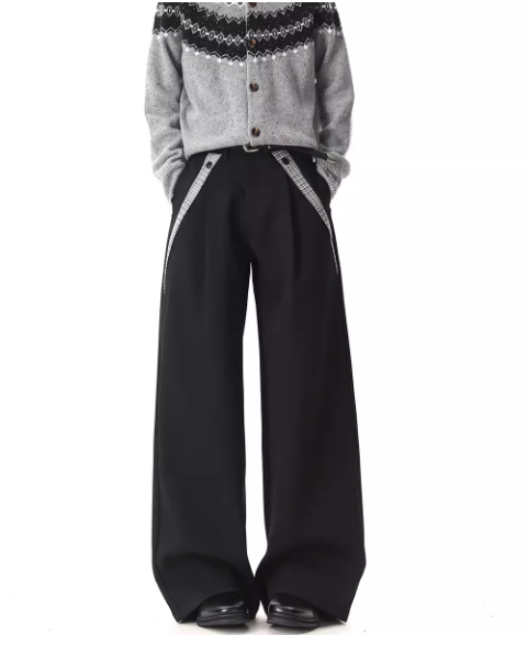 Pantalon large noir