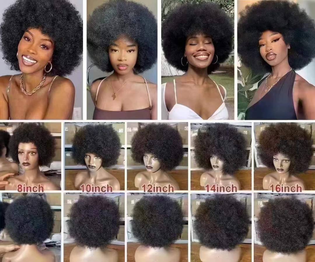 Afro Glueless Wig Stock