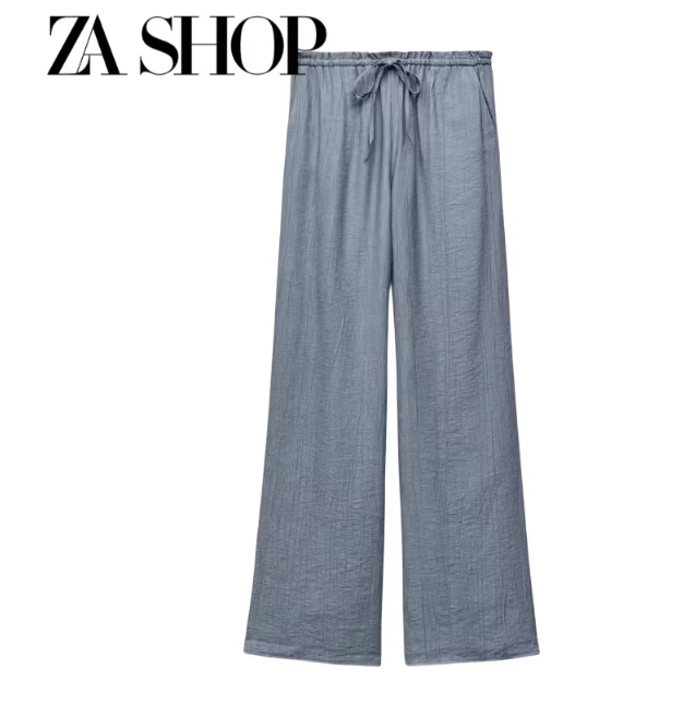 Pantalon ample gris