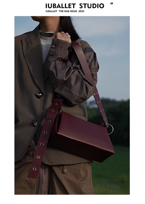 Sac à bandoulière en cuir marron