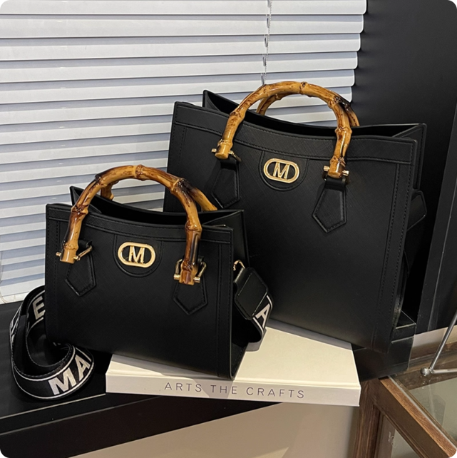 Sac à main noir élégant