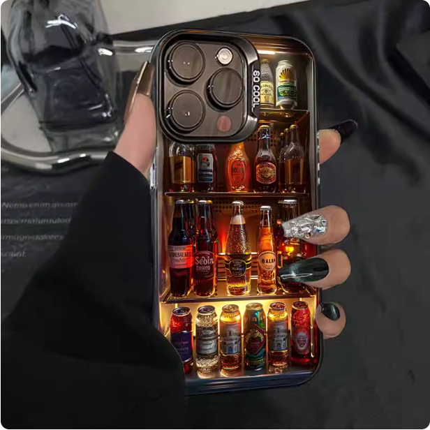 Coque de téléphone mini frigo