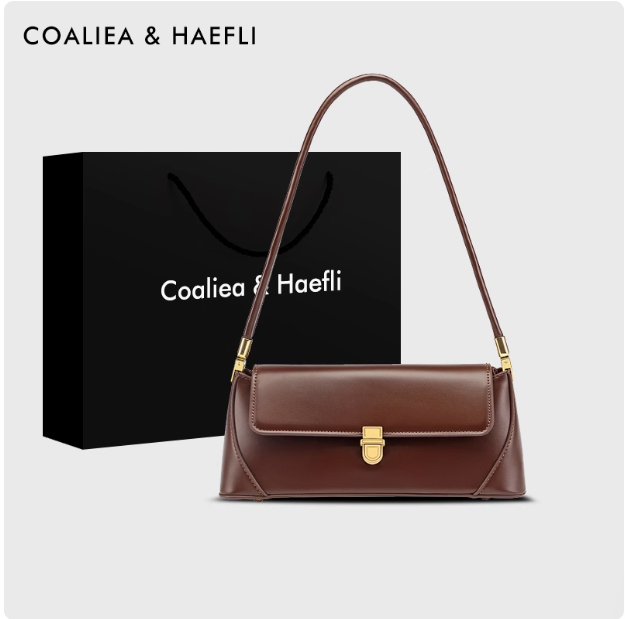 Sac à main en cuir marron