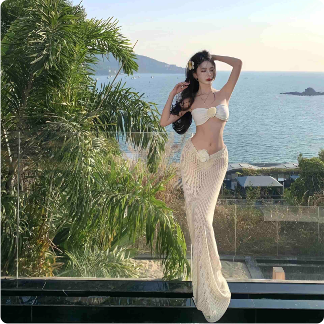 Ensemble sirène blanc