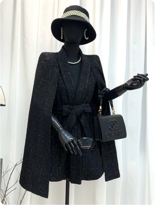 Manteau noir élégant