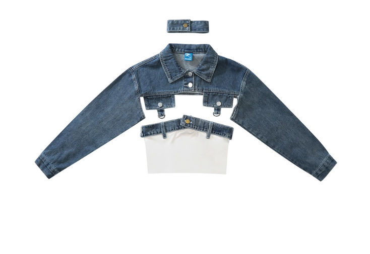Veste en jean déstructurée