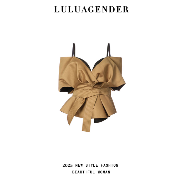 Top bustier noué