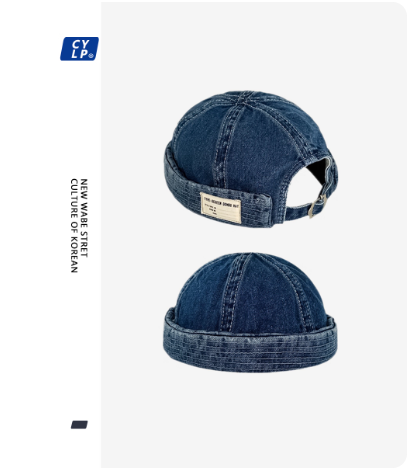 Casquette en jean streetwear