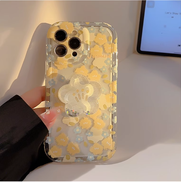 Coque de téléphone à motif floral
