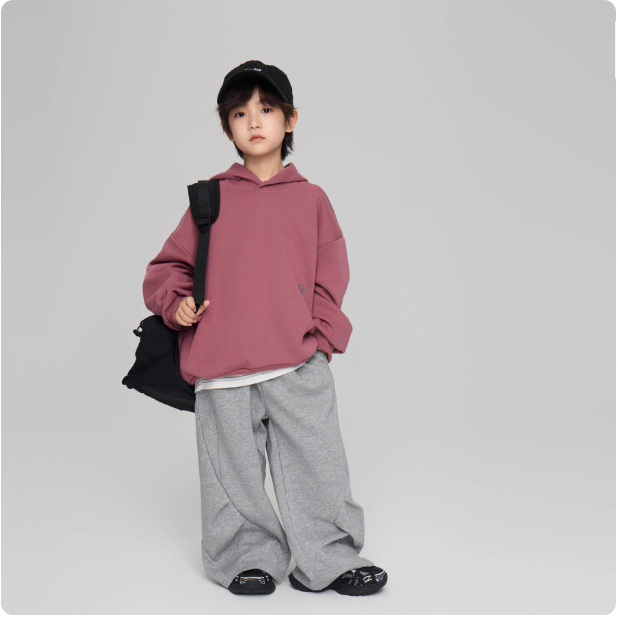 Sweat à capuche enfant rose