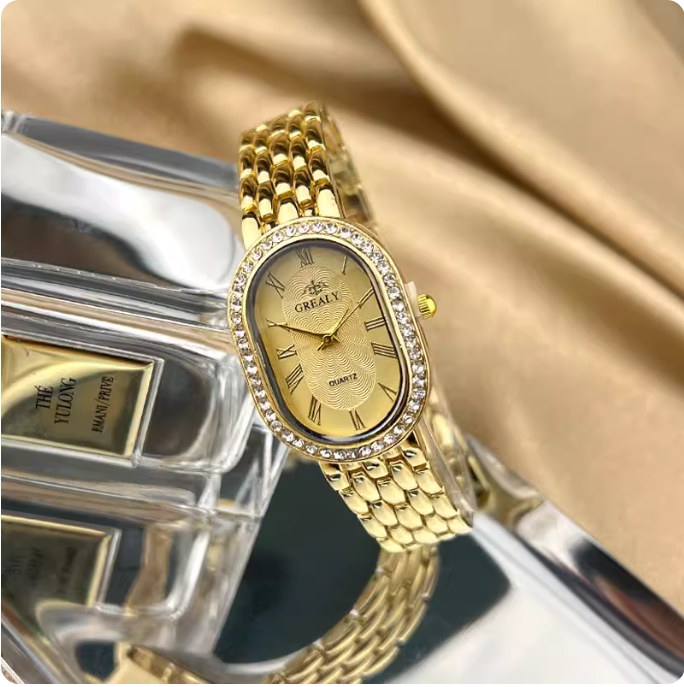 Montre en or élégante