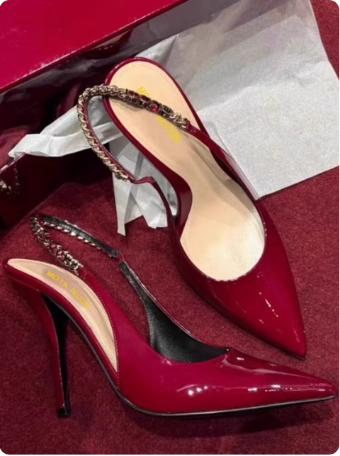 Escarpins vernis rouges