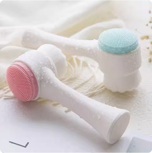 Brosse nettoyante pour le visage à double face