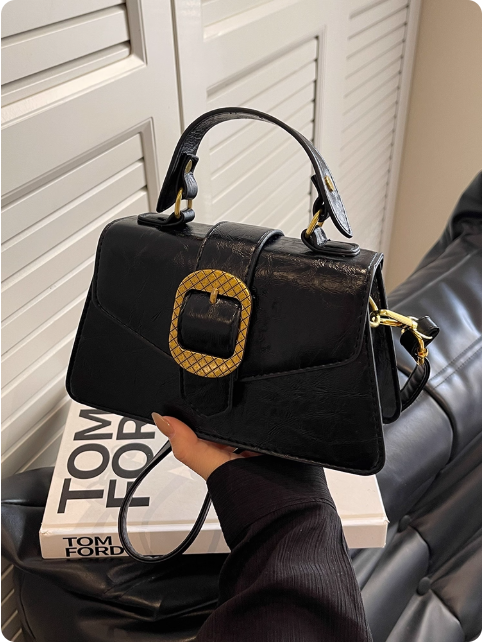 Sac à main en cuir marron