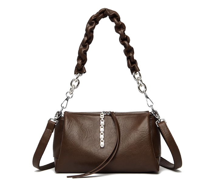 Sac à main en cuir crème
