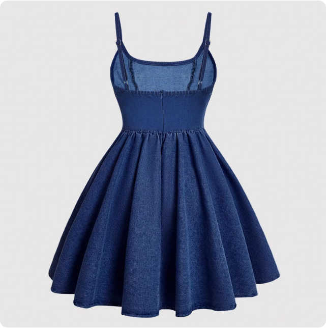 Robe en jean courte