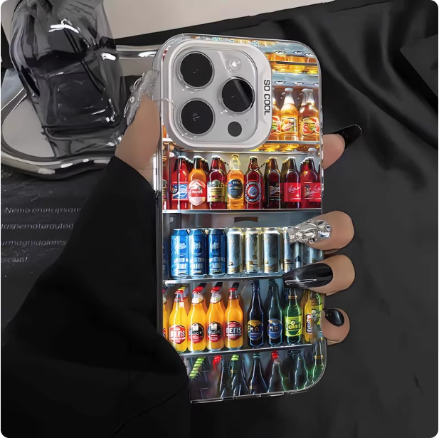 Coque de téléphone mini frigo