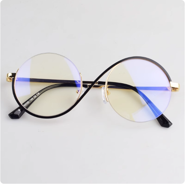Lunettes rondes élégantes