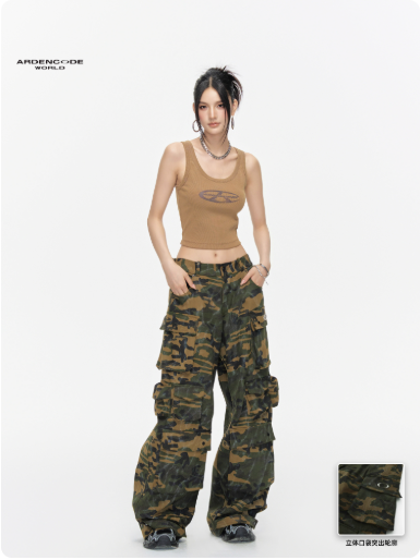 Pantalon cargo camouflage