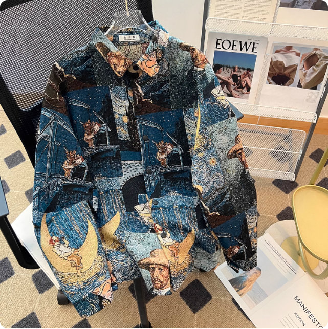 Veste patchwork artistique